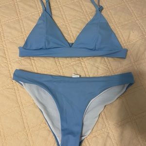 blue bikini set